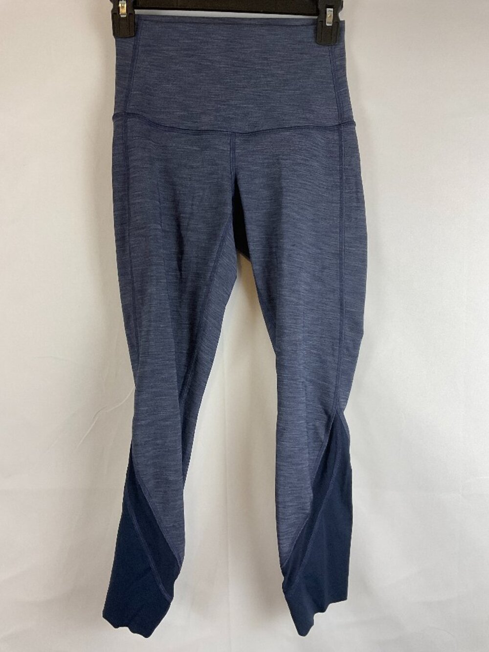 Lululemon Wunder Under Scalloped Hem High Rise Crop 23" Legging 4 Heathered
